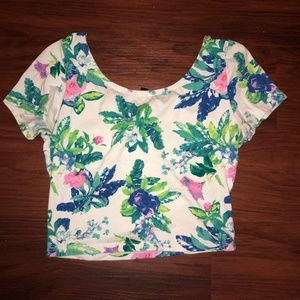 Floral crop top